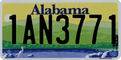 AL license plate 1AN3771