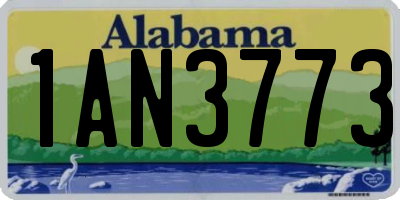 AL license plate 1AN3773