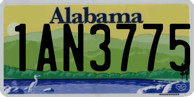 AL license plate 1AN3775