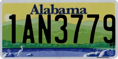 AL license plate 1AN3779