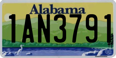 AL license plate 1AN3791