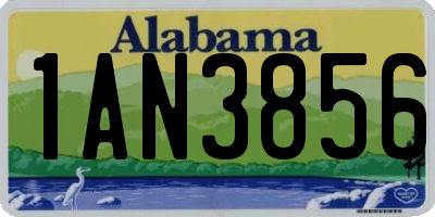 AL license plate 1AN3856