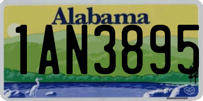 AL license plate 1AN3895