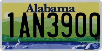 AL license plate 1AN3900