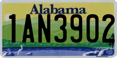 AL license plate 1AN3902