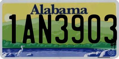 AL license plate 1AN3903