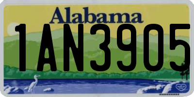 AL license plate 1AN3905