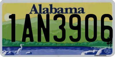 AL license plate 1AN3906