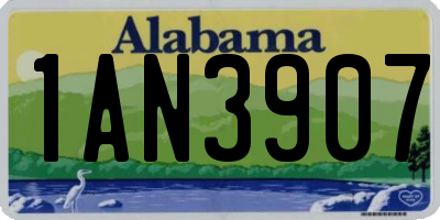 AL license plate 1AN3907