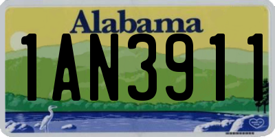 AL license plate 1AN3911