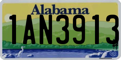 AL license plate 1AN3913