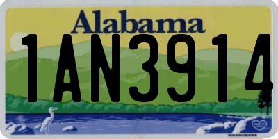 AL license plate 1AN3914