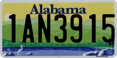AL license plate 1AN3915