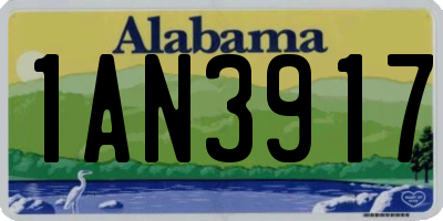 AL license plate 1AN3917