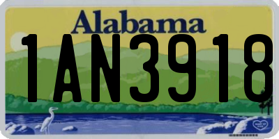 AL license plate 1AN3918