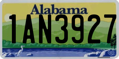 AL license plate 1AN3927