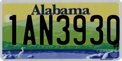 AL license plate 1AN3930