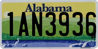 AL license plate 1AN3936