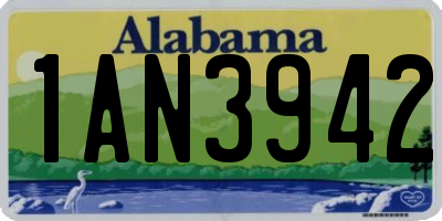 AL license plate 1AN3942