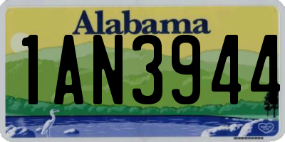 AL license plate 1AN3944