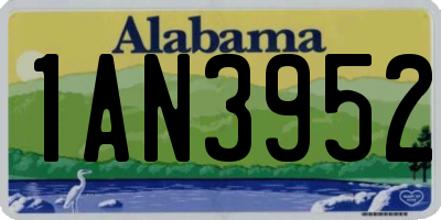 AL license plate 1AN3952