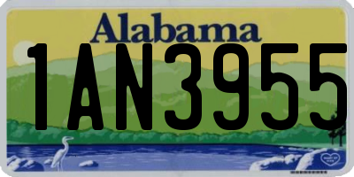 AL license plate 1AN3955