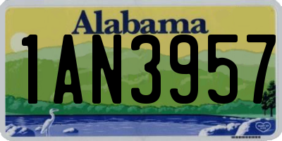 AL license plate 1AN3957