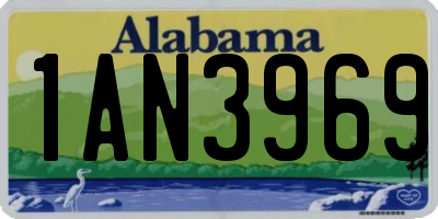 AL license plate 1AN3969