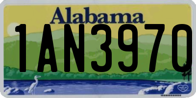 AL license plate 1AN3970