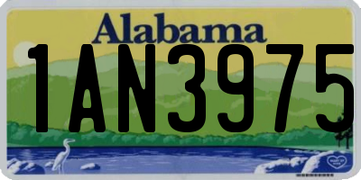 AL license plate 1AN3975