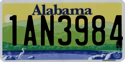 AL license plate 1AN3984