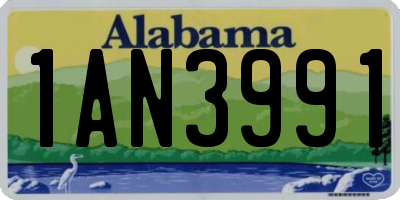 AL license plate 1AN3991