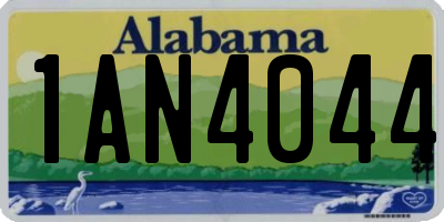 AL license plate 1AN4044