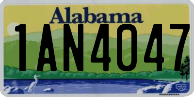 AL license plate 1AN4047