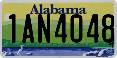 AL license plate 1AN4048