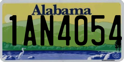 AL license plate 1AN4054