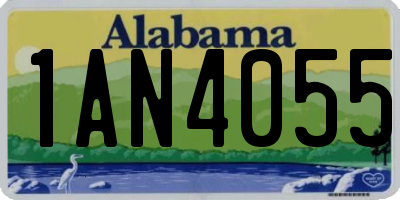 AL license plate 1AN4055