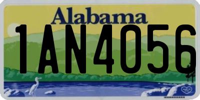 AL license plate 1AN4056