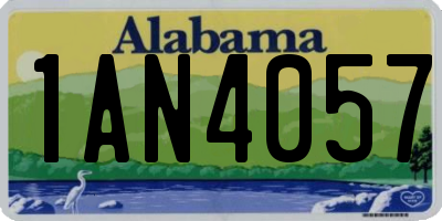 AL license plate 1AN4057
