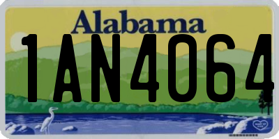 AL license plate 1AN4064