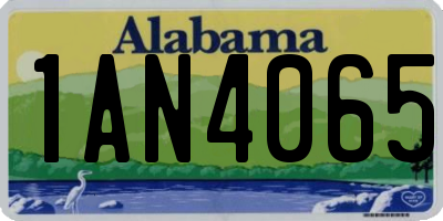 AL license plate 1AN4065