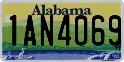 AL license plate 1AN4069
