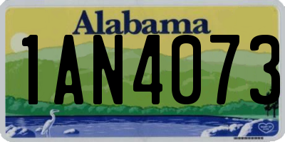 AL license plate 1AN4073
