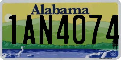 AL license plate 1AN4074