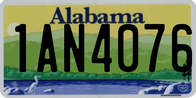 AL license plate 1AN4076