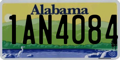 AL license plate 1AN4084