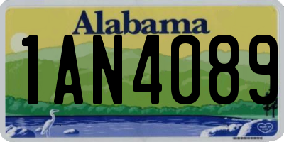 AL license plate 1AN4089