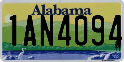 AL license plate 1AN4094
