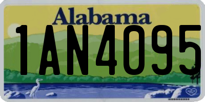 AL license plate 1AN4095
