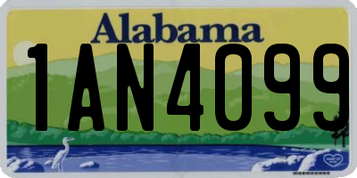AL license plate 1AN4099
